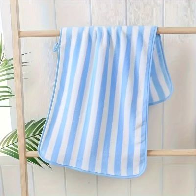 PetTowel™ - Rayures Bleu Ciel - royaume chats