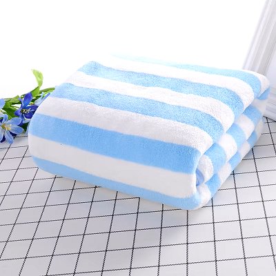 PetTowel™ - Rayures Bleu Ciel - royaume chats